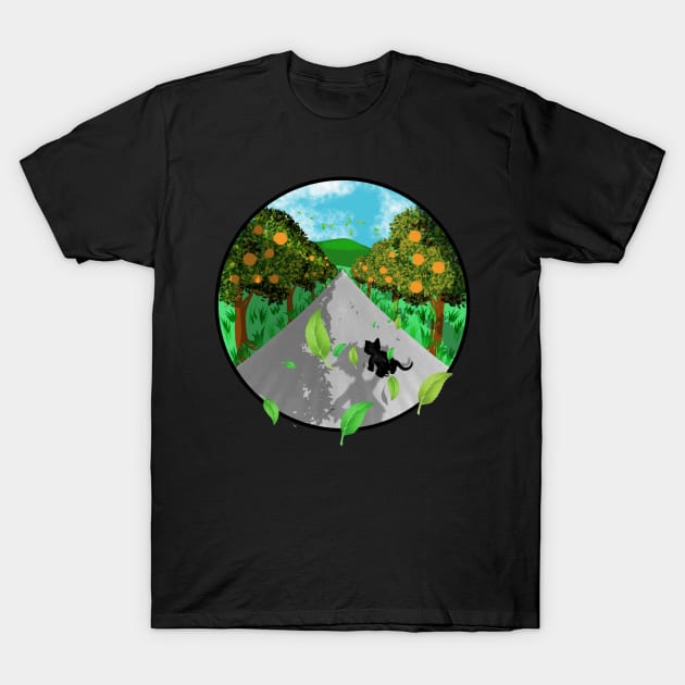 Circle Adventure (Be Confident with cat) T-Shirt by Art_Ricksa